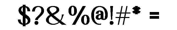 Magnavella Regular Font OTHER CHARS