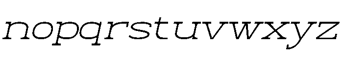 Magnetico Italic Font LOWERCASE