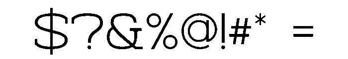 Magnetico Regular Font OTHER CHARS