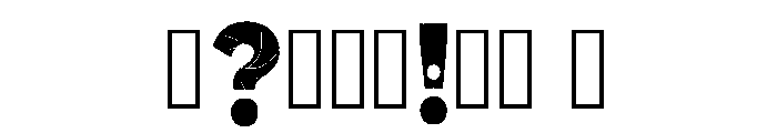 Magnifying Regular Font OTHER CHARS