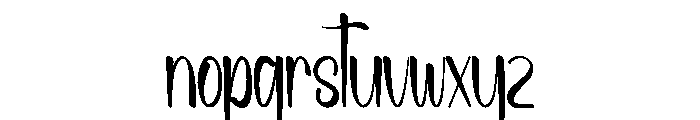 Magnituday Font LOWERCASE