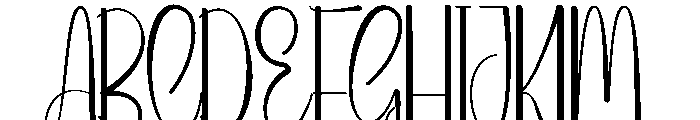 Magnitude January Font UPPERCASE