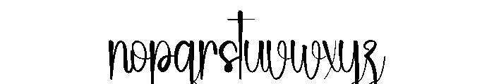 Magnitude January Font LOWERCASE