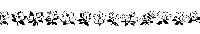 Magnolia Bloom Font UPPERCASE
