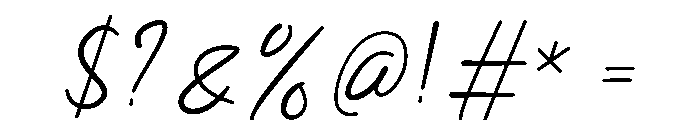Magnolia Coast Sans Italic Font OTHER CHARS