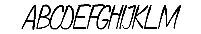 Magnolia Coast Sans Italic Font UPPERCASE