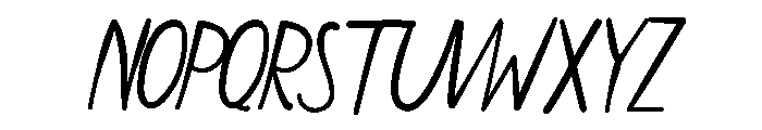 Magnolia Coast Sans Italic Font UPPERCASE