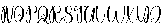 Magnolia Forever Font UPPERCASE