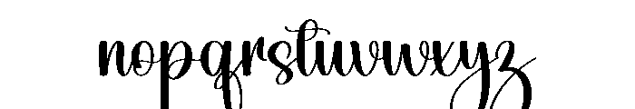 Magnolia Forever Font LOWERCASE