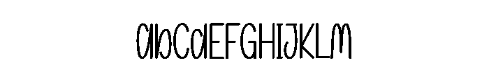 Magnolia Style Font UPPERCASE