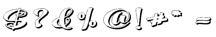 MagnoliaDreamShadow Font OTHER CHARS