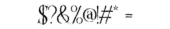 Magora Regular Font OTHER CHARS