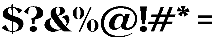 Magres Black Expanded Font OTHER CHARS