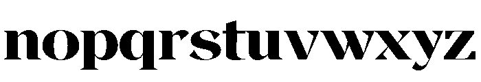 Magres Black Expanded Font LOWERCASE
