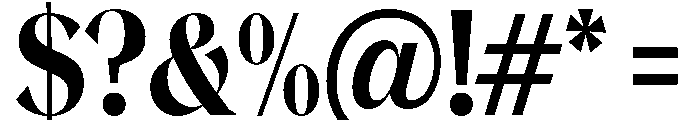 Magres Black Semi Condensed Font OTHER CHARS