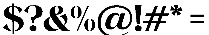 Magres Black Semi Expanded Font OTHER CHARS