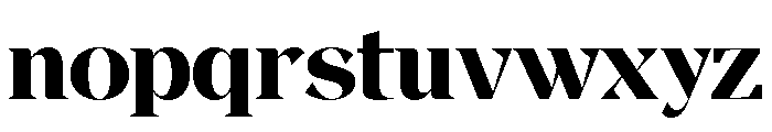 Magres Black Semi Expanded Font LOWERCASE