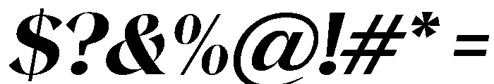 Magres Black Slant SemExp Font OTHER CHARS