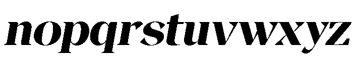 Magres Black Slant SemExp Font LOWERCASE