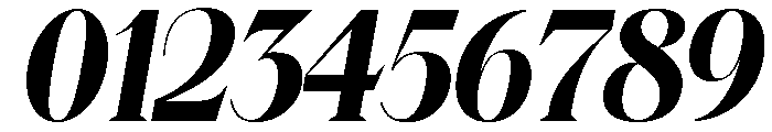 Magres Black Slant SemiCond Font OTHER CHARS