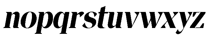 Magres Black Slant SemiCond Font LOWERCASE
