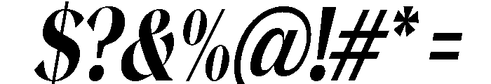 Magres Black Slanted Condensed Font OTHER CHARS