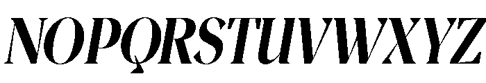 Magres Black Slanted Condensed Font UPPERCASE