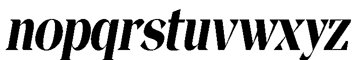 Magres Black Slanted Condensed Font LOWERCASE
