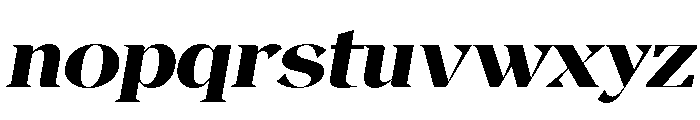 Magres Black Slanted Expanded Font LOWERCASE