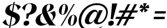 Magres Black Slanted Font OTHER CHARS
