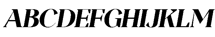 Magres Black Slanted Font UPPERCASE