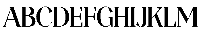Magres Bold Semi Condensed Font UPPERCASE