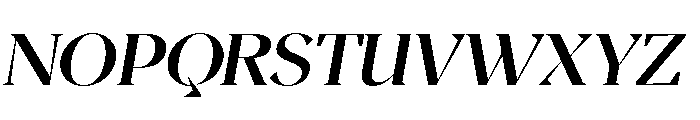 Magres Bold Slant SemExp Font UPPERCASE
