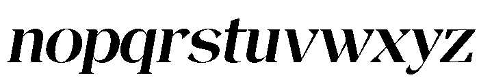 Magres Bold Slant SemExp Font LOWERCASE