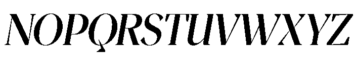 Magres Bold Slant SemiCond Font UPPERCASE