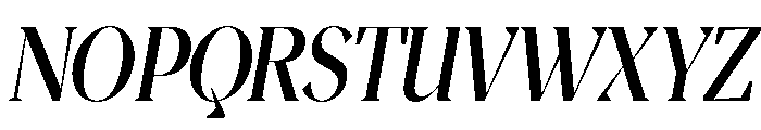 Magres Bold Slanted Condensed Font UPPERCASE