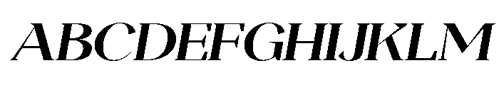 Magres Bold Slanted Expanded Font UPPERCASE