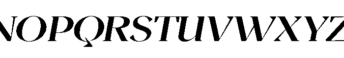 Magres Bold Slanted Expanded Font UPPERCASE
