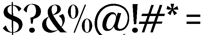 Magres Bold Font OTHER CHARS