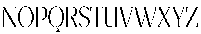 Magres Condensed Font UPPERCASE