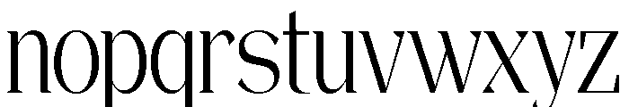 Magres Condensed Font LOWERCASE