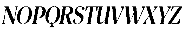 Magres ExtBd Slant Cond Font UPPERCASE