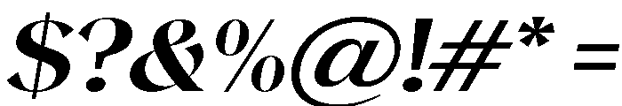 Magres ExtBd Slant Exp Font OTHER CHARS