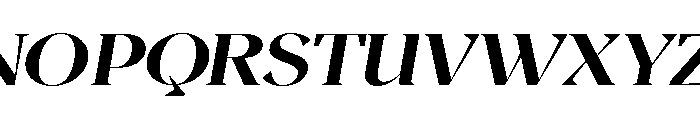 Magres ExtBd Slant Exp Font UPPERCASE