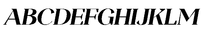 Magres ExtBd Slant SemExp Font UPPERCASE