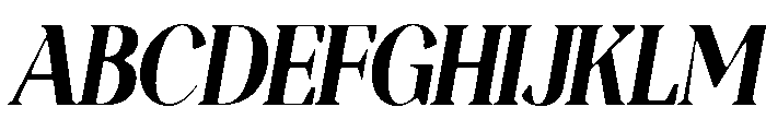 Magres Soft Black Cond Ita Font UPPERCASE
