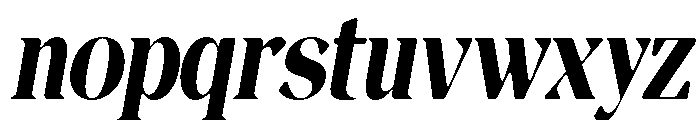 Magres Soft Black Cond Ita Font LOWERCASE