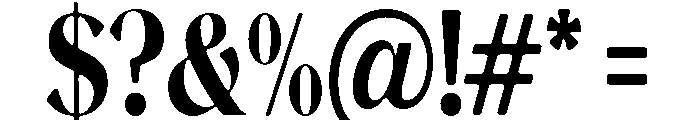 Magres Soft Black Condensed Font OTHER CHARS