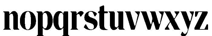 Magres Soft Black Condensed Font LOWERCASE