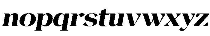 Magres Soft Black Exp Ita Font LOWERCASE